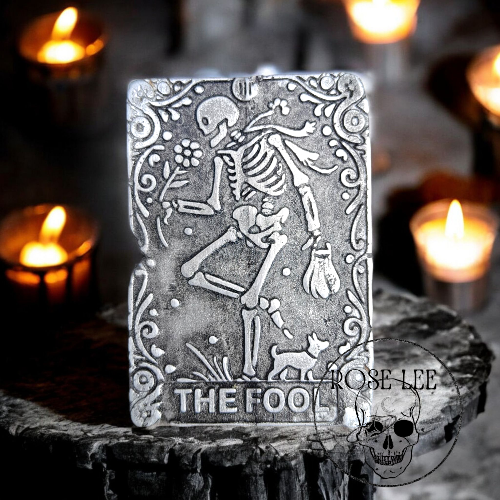 Metal Tarot Card – The Fool – Pewter Art