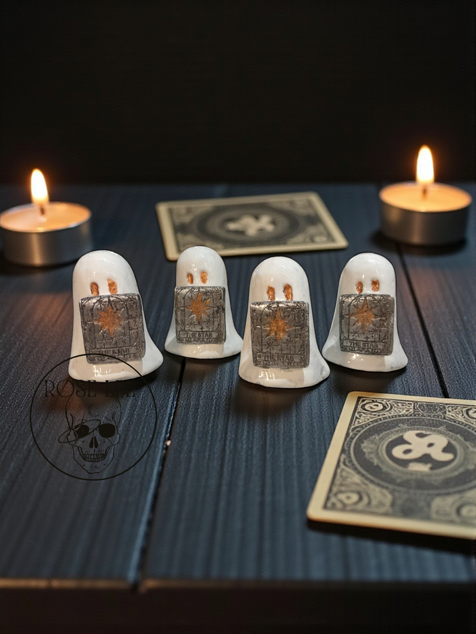 The Star Tarot Ghost | Handmade Rustic Pewter Collectible
