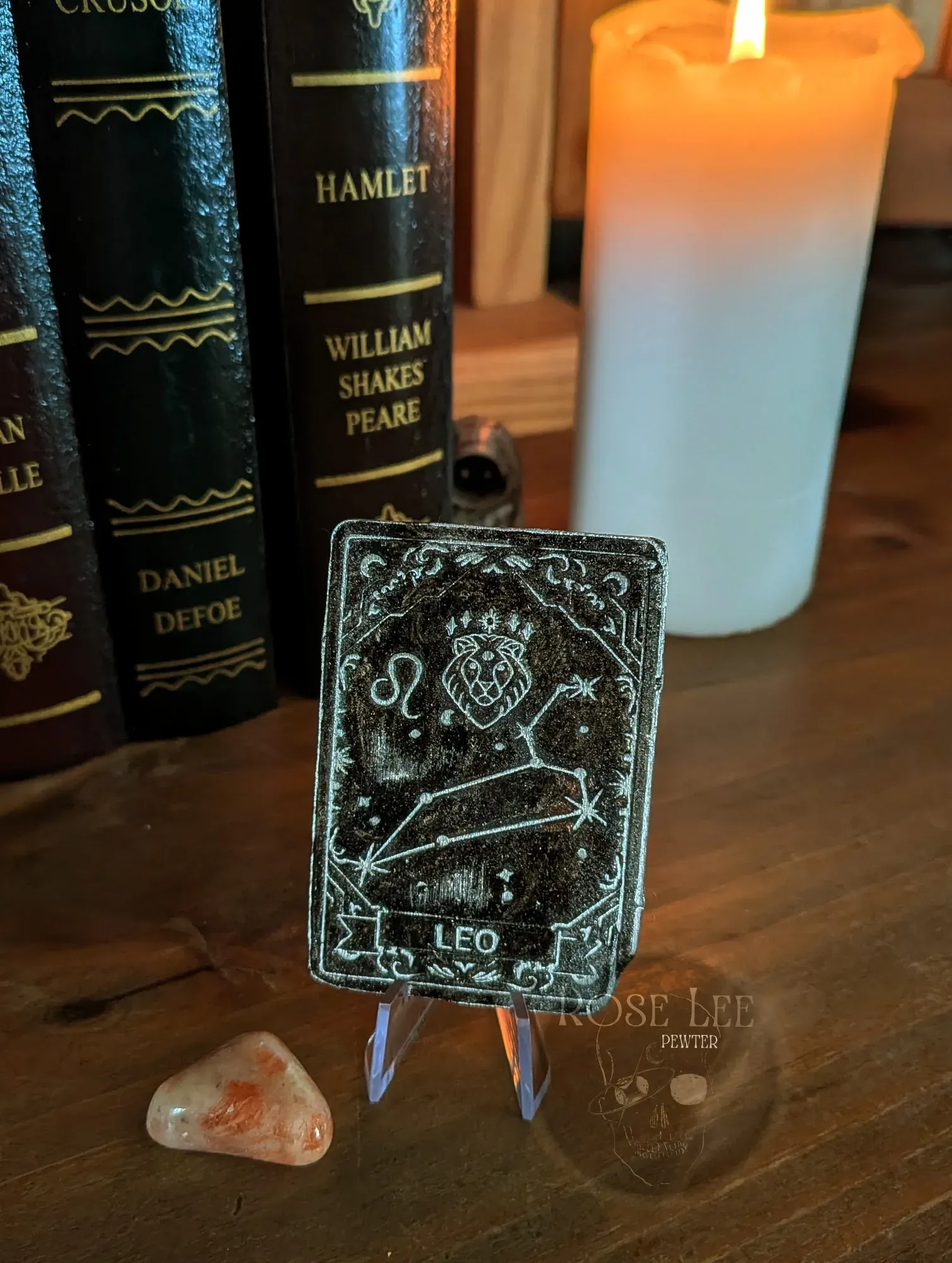 Leo Zodiac Tarot card, gothic gift