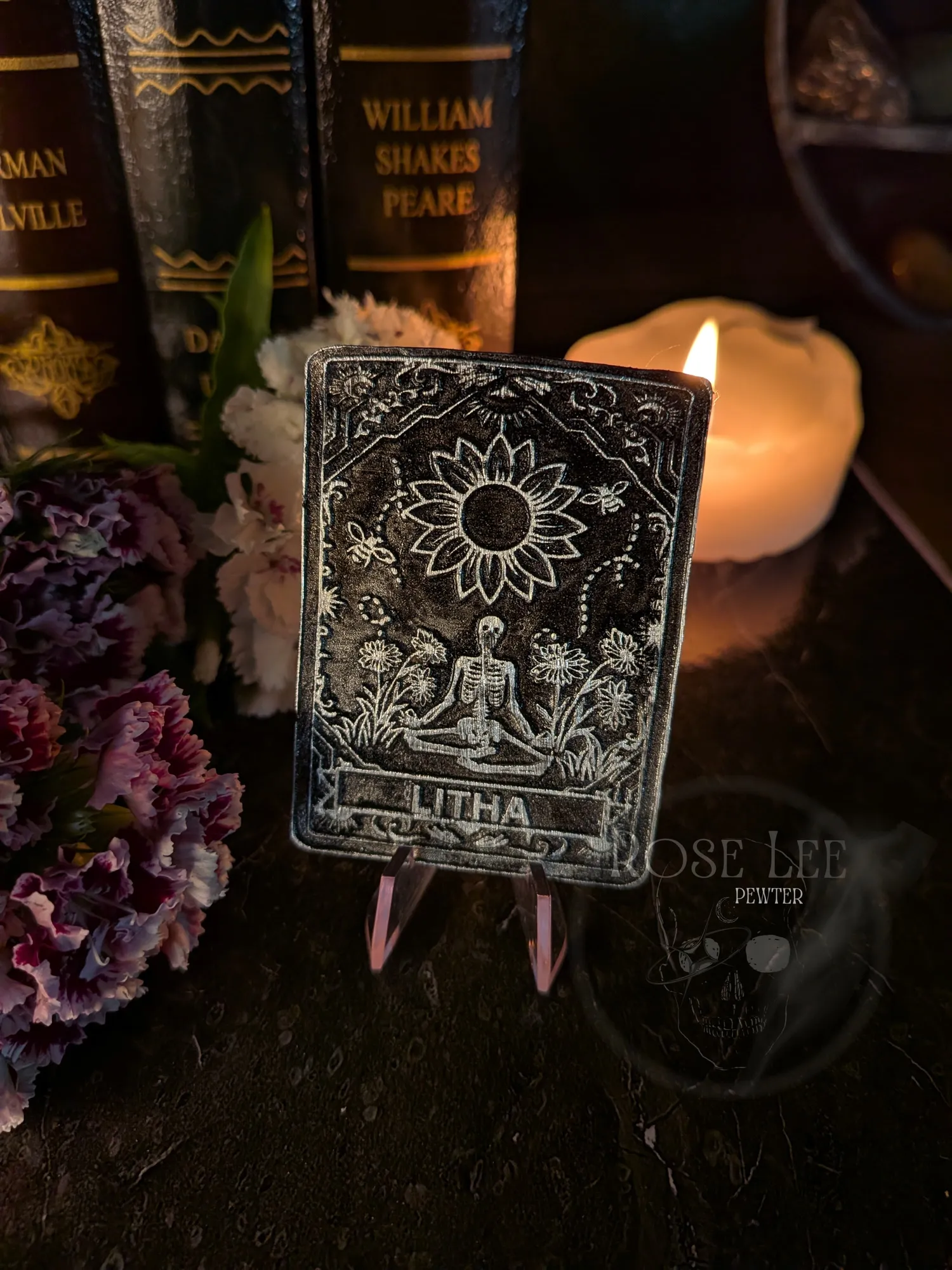 Litha handmade tarot card, occult gift for the Wheel of the year