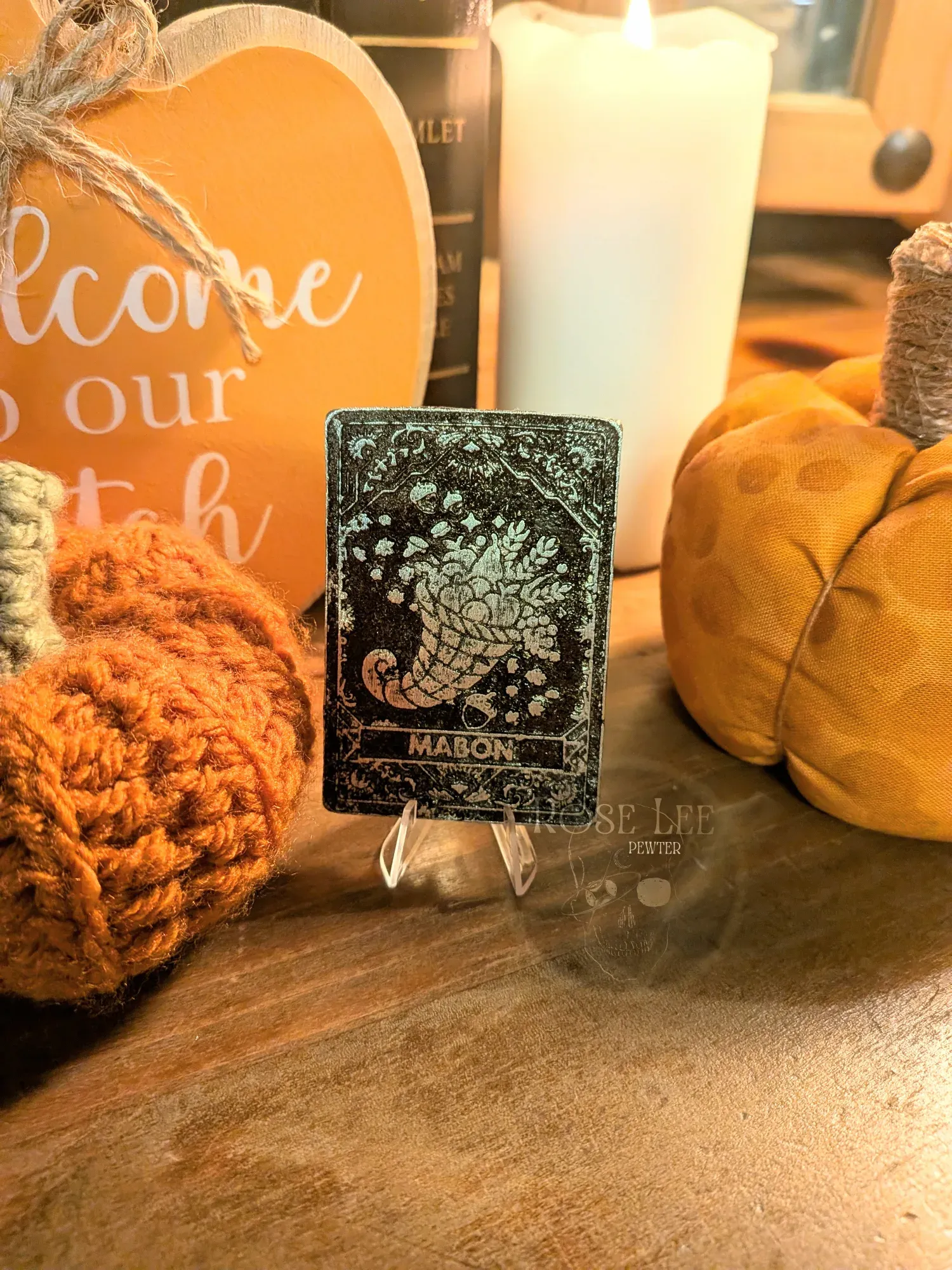 Mabon tarot card, wheel of the year gothic gift